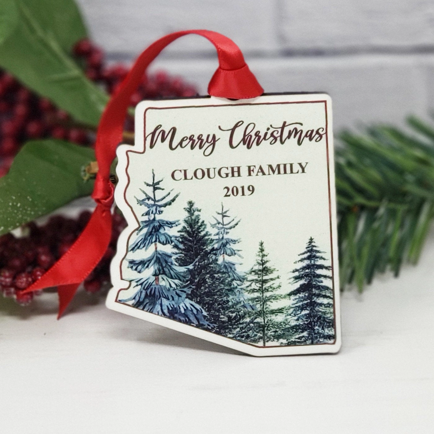 Arizona State Christmas Ornament