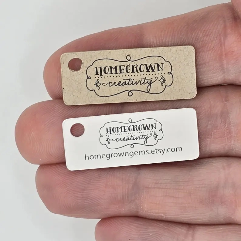 1.25"x.5" Small Rectangle Price Tags for Jewelry Necklace Bracelets Earrings | Includes Barbs