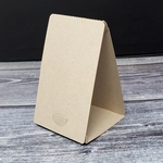 3.9" TALL Free Standing Tent Combo Earring Necklace Display Cards Logo ECONOMY 3