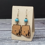 3.9" TALL Free Standing Tent Combo Earring Necklace Display Cards Logo ECONOMY 2
