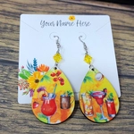 3.4" x 3.4" Combo Necklace Earring Cards - ECONOMY CARDS 4