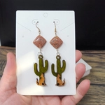 3.5"x5" Combo Earring and Necklace Cards - leverback regular holes ECONOMY 3