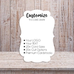 Ornate Cut All Sides Jewelry Display Backing Cards 1