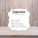 Ornate Cut All Sides Jewelry Display Backing Cards 2