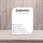 Leaf Cut Round and Square Corner Sides Display Cards 1