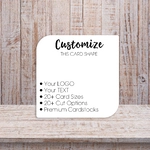 Leaf Cut Round and Square Corner Sides Display Cards 2