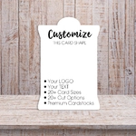 Spool Shape Square and Rectangle Product Backing Cards 1
