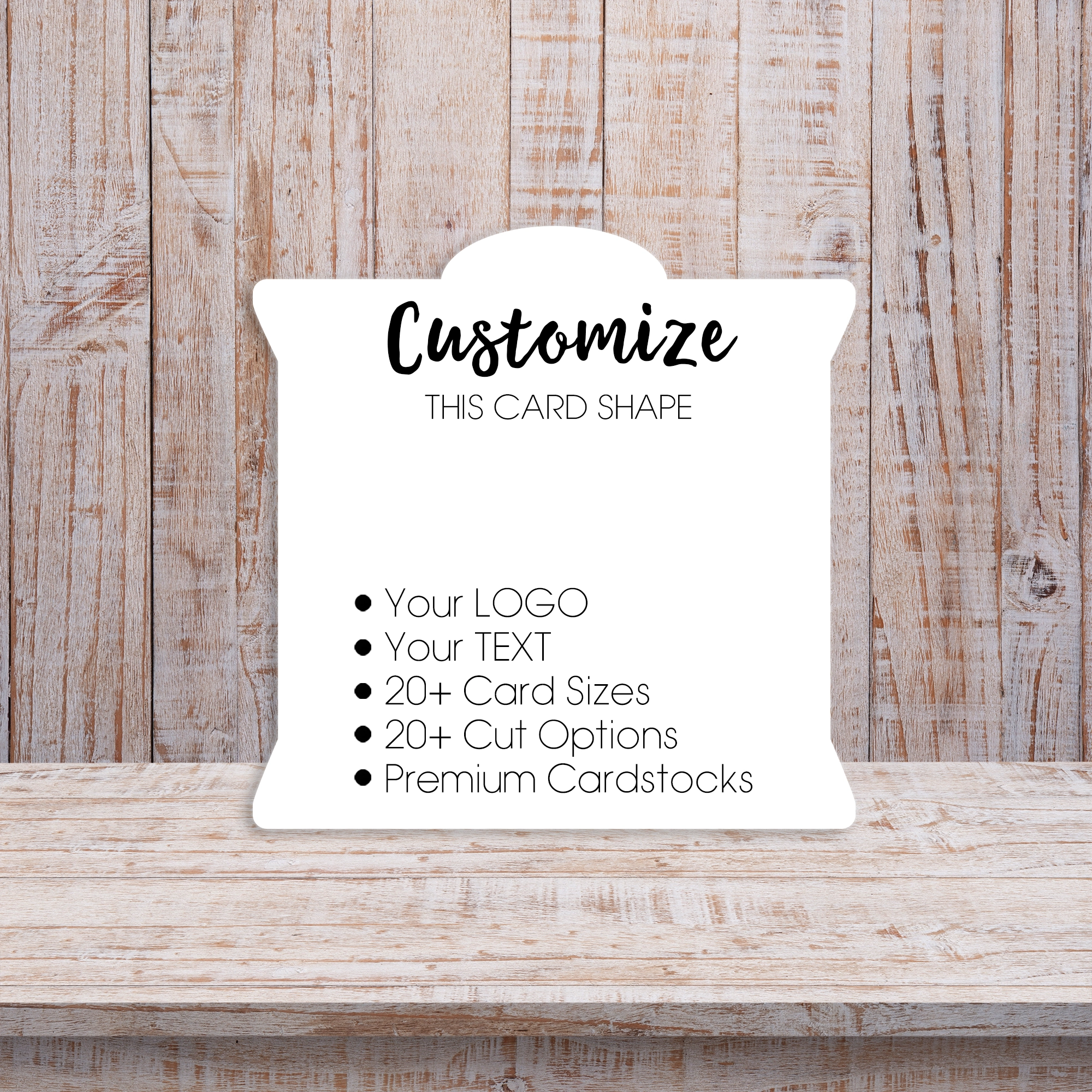 Spool Shape Square and Rectangle Product Backing Cards 2