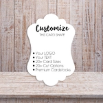 Ornate Curved Shape Jewelry Display Cards Packaging 2