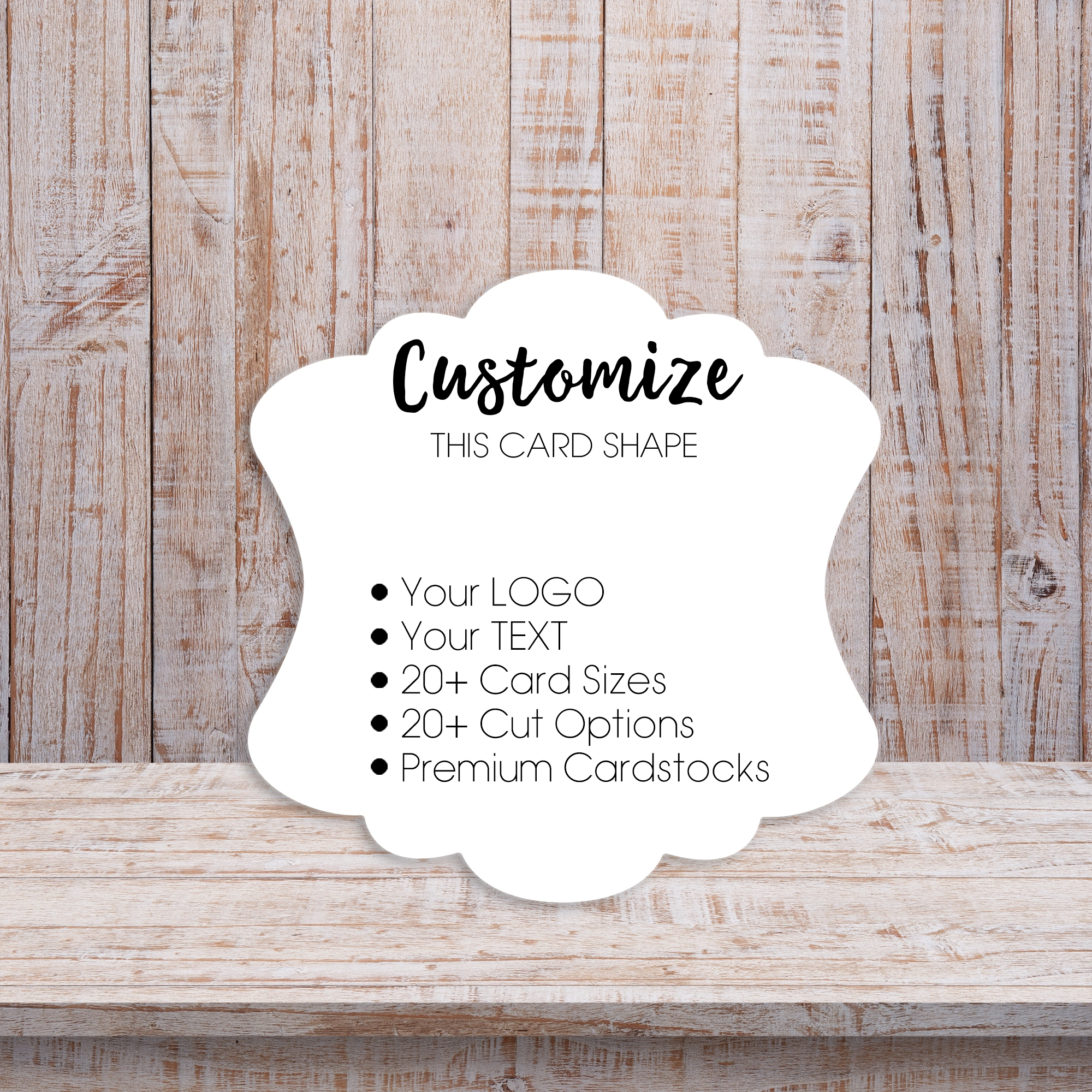 Ornate Curved Shape Jewelry Display Cards Packaging 1