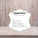 Ornate Curved Shape Jewelry Display Cards Packaging 1