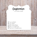 Bow Curved Top Earring and Jewelry Display Cards 2