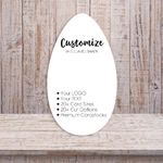 Tear Drop Shape  Jewelry Display Cards 1