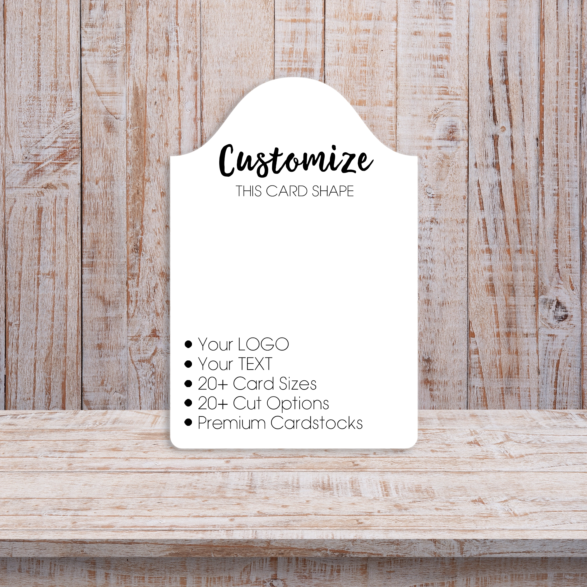 Dome Top Curved Squared Corners Display Packaging Cards 1