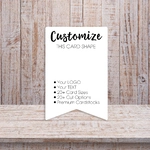 Pennant Flag Shape Earring Jewelry Display Packaging Cards 1