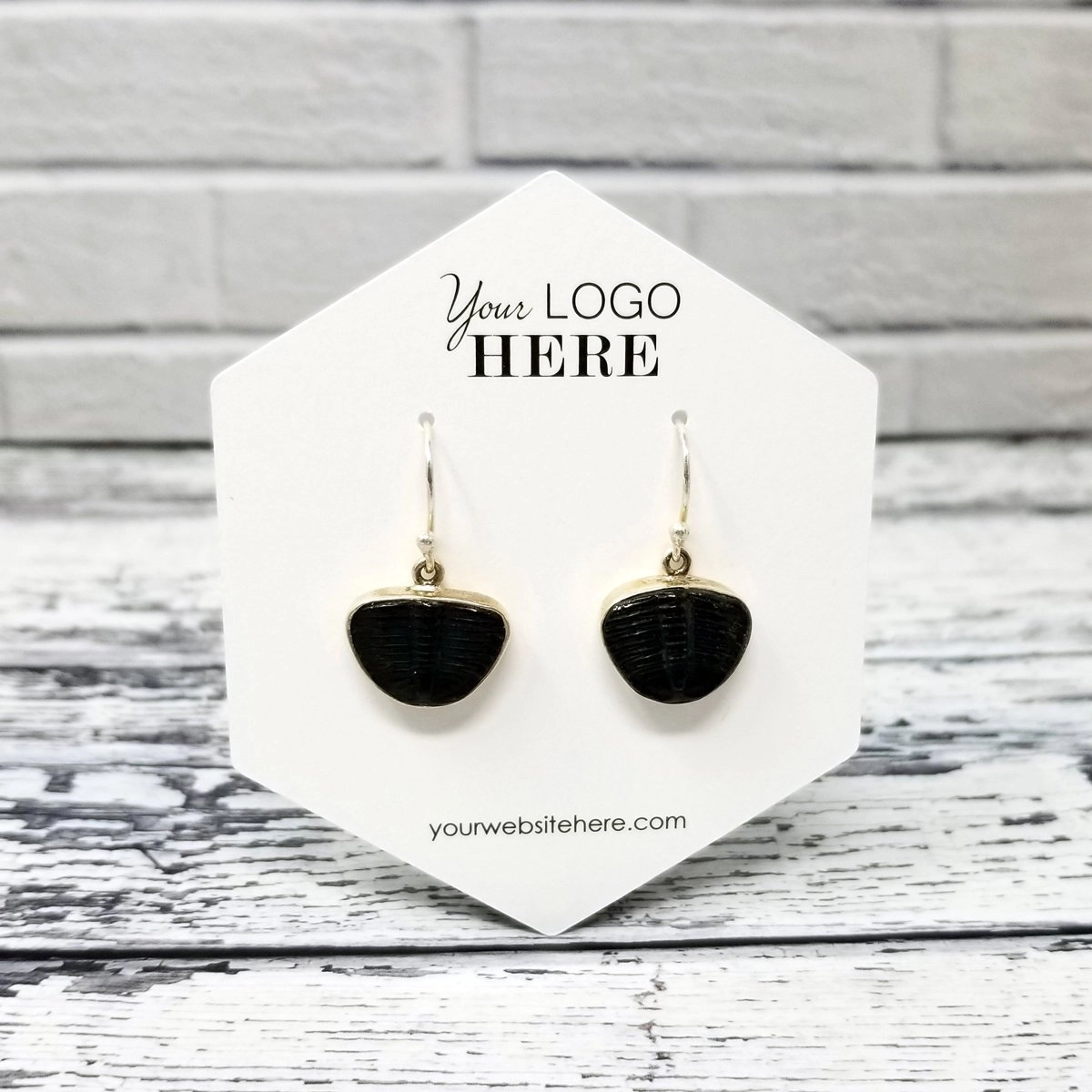 Hexagon Shape Jewelry Display Earring Cards 3