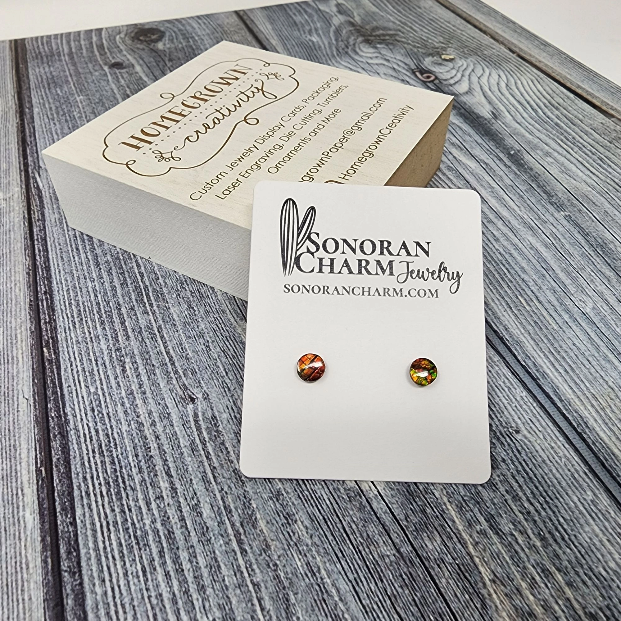 2"x2.5" Stud Earring Cards Lower Holes - Packaging Display Jewelry Cards ECONOMY 5