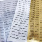 Stickers 1"x0.5" for Jewelry Display Cards Packaging Sterling Silver Gold-Filled 14K Gold Stainless  1