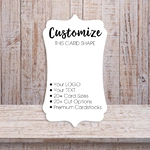 Ornate Points Curved Sides Jewelry Display Cards 1