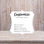 Ornate Points Curved Sides Jewelry Display Cards 2