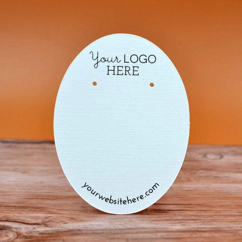 Oval Shape Jewelry Display Packaging Cards 4