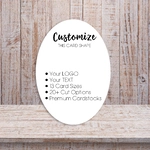 Oval Shape Jewelry Display Packaging Cards 1