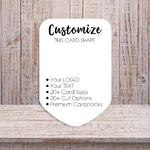 Curved Bottom Pennant Flag Shape Packaging Display Card 1