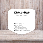 Curved Bottom Pennant Flag Shape Packaging Display Card 2