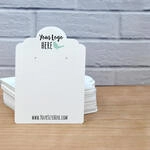 Tag Cut Curved Top Jewelry Display Earring Cards 3