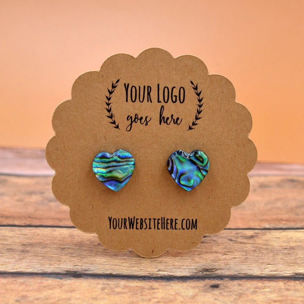 Scalloped Die Cut Jewelry Display Cards 3