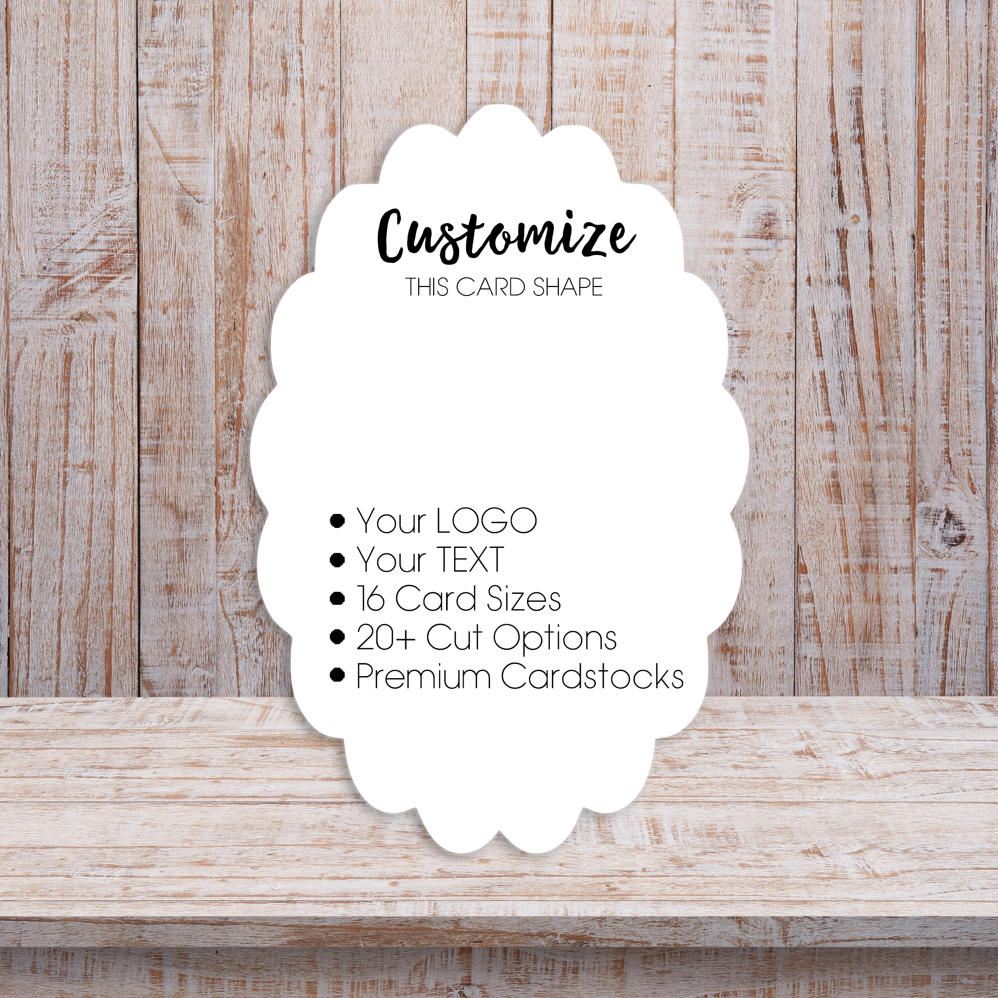 Scalloped Die Cut Jewelry Display Cards 2