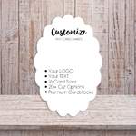 Scalloped Die Cut Jewelry Display Cards 2