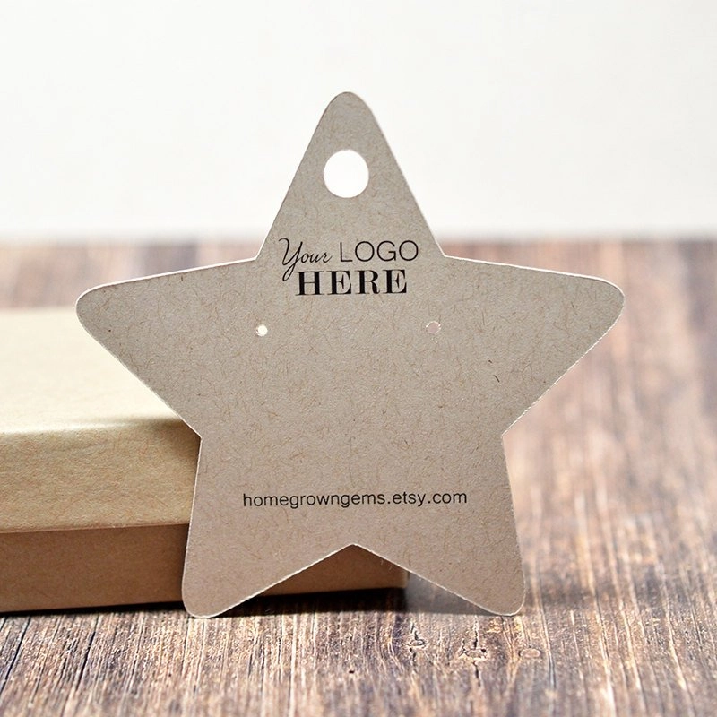 Star Shape Jewelry DIsplay Packaging Earring Cards 2