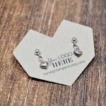 Geometric Heart Shape Jewelry DIsplay Packaging Earring Cards 1