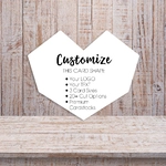 Geometric Heart Shape Jewelry DIsplay Packaging Earring Cards 2