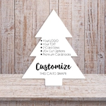 Christmas Tree Die Cut Product Display Earring Cards 1