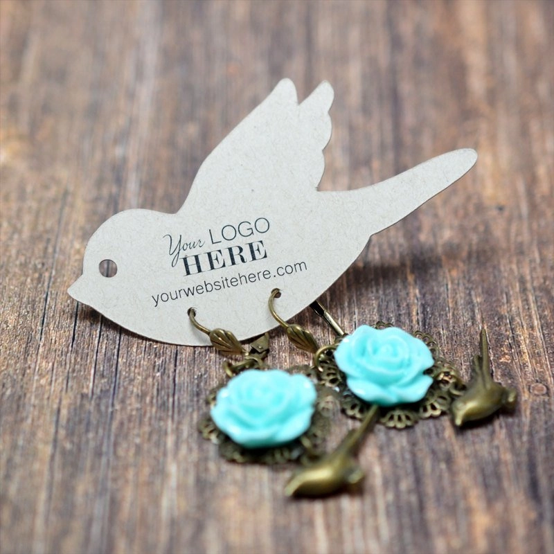 Bird Die Cut Product Display Earring Cards 1