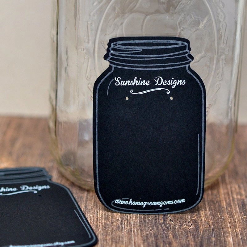 Mason Jar Product Display Packaging Earring Cards 4