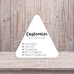 Triangle Product Display Packaging Earring Cards 1