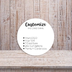 Circle Round Product Display Packaging Earring Cards 1