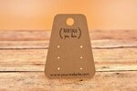 Trapezoid Unique Die Cut Shape Product Display Packaging Cards 2