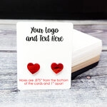 2"x2.5" Stud Earring Cards Lower Holes - Packaging Display Jewelry Cards ECONOMY 1