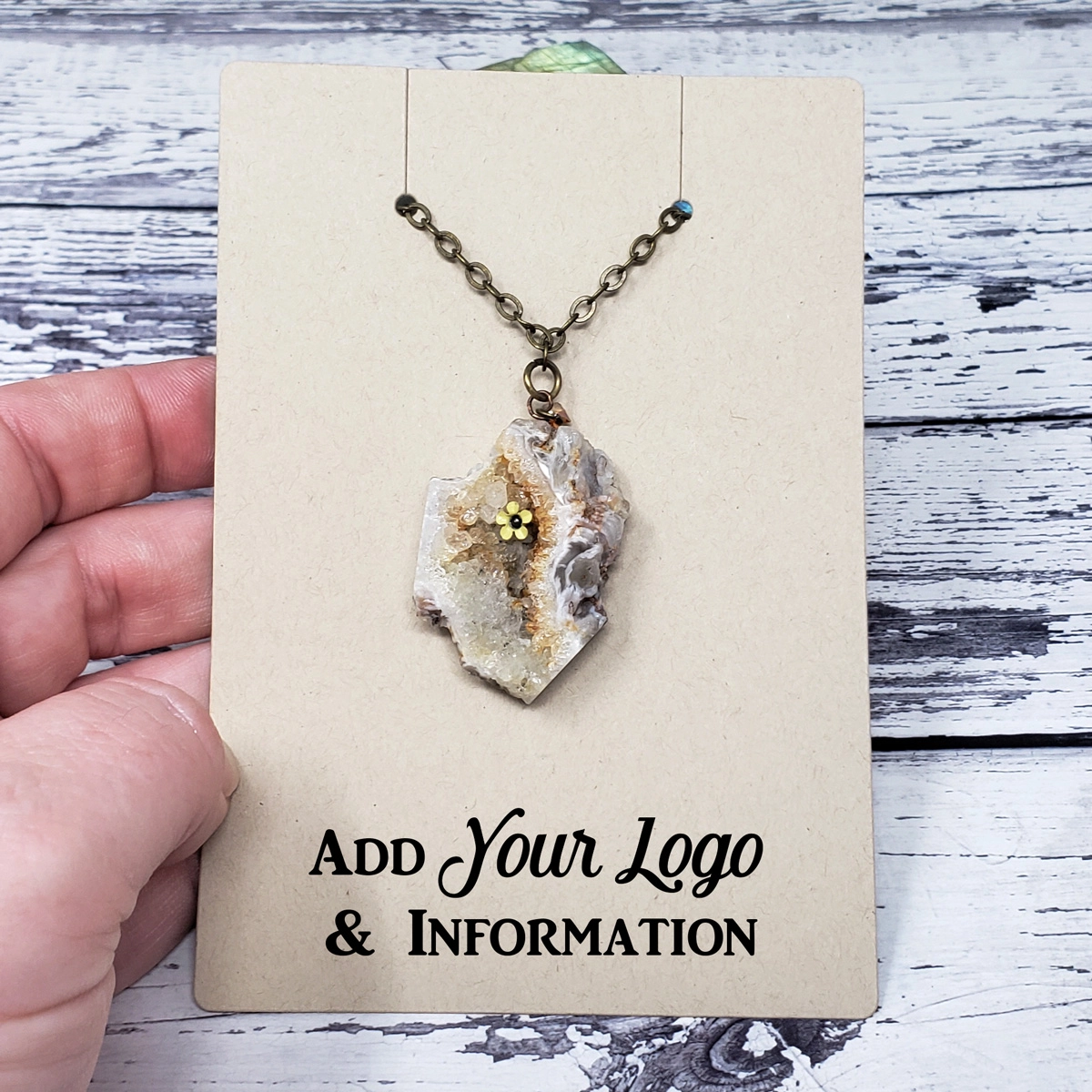 3.5"x5" Necklace Cards - Vertical Slits and Holes ECONOMY 2