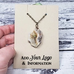 3.5"x5" Necklace Cards - Vertical Slits and Holes ECONOMY 2