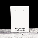 3.5"x5" Necklace Cards - Vertical Slits and Holes ECONOMY 1