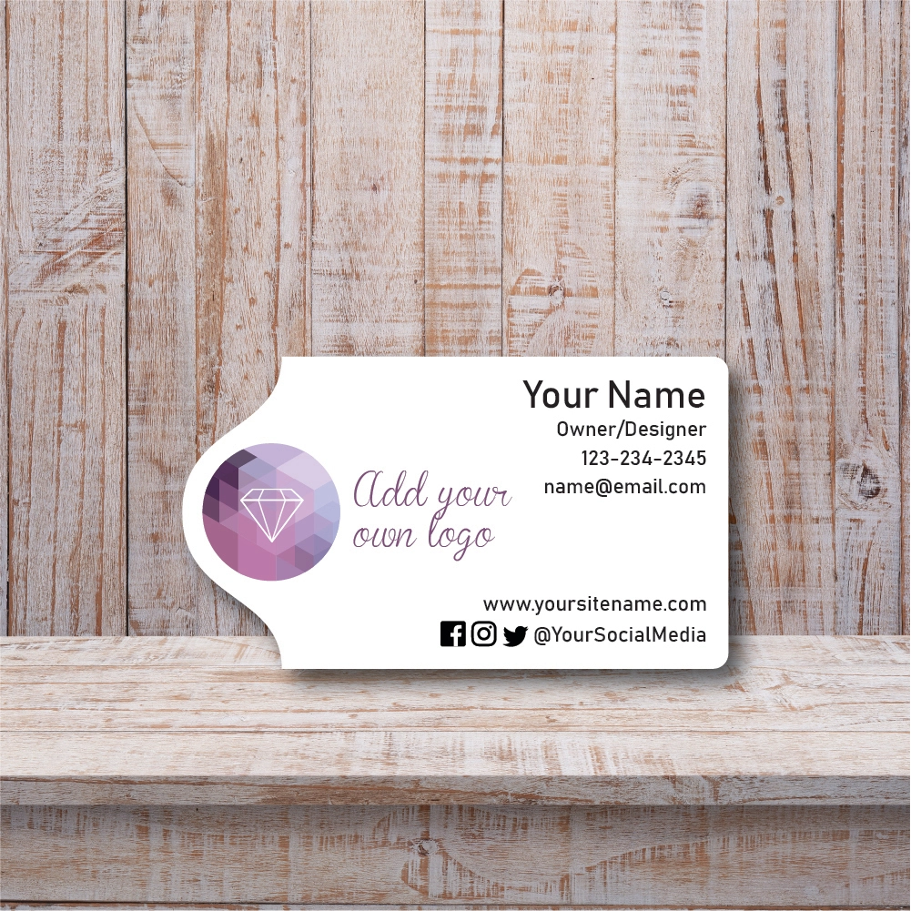 Curved Dome Bubble Top Square Die Cut Business Cards 1
