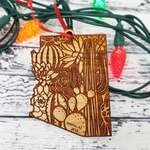 Arizona State Desert Landscape Cactus Ornament 1