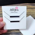 3.25" x 3.25" DOUBLE Slit Necklace Cards ECONOMY 3
