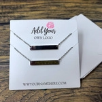 3.25" x 3.25" DOUBLE Slit Necklace Cards ECONOMY 1