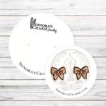 Circle Round Product Display Packaging Earring Cards 2